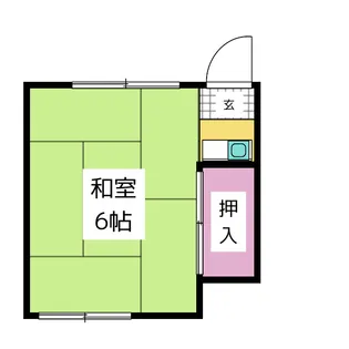 奥野アパート【1階】の間取り