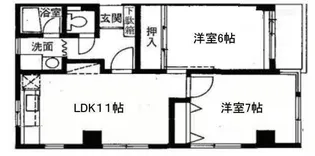 マンションK2【3階】の間取り