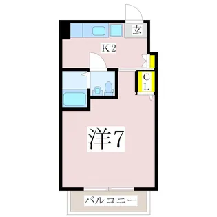 シャーレック【3階】の間取り