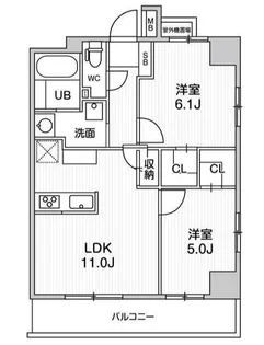 ALTERNA日暮里(オルタナ)【4階】の間取り