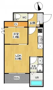 PENSIONJULY桜尾【3階】の間取り