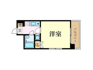 エクセランス・ド・天神【7階】の間取り