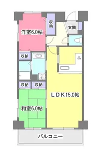セジュール東所沢【1階】の間取り