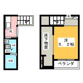 Vivienda 名古屋【1階】の間取り