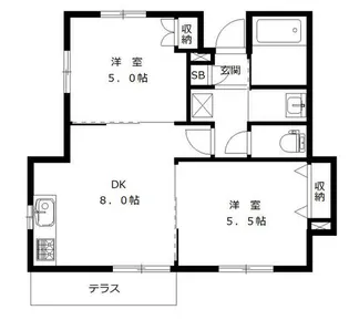ベルデ フロレスタ【1階】の間取り