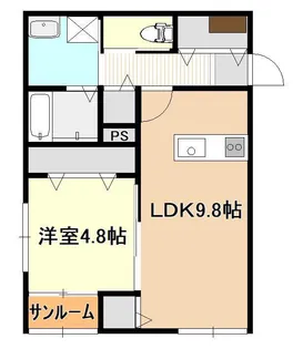 Flourish In 上所駅前【1階】の間取り