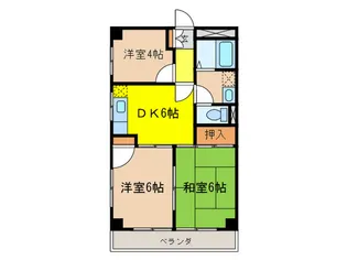 グレイスメジロ【3階】の間取り