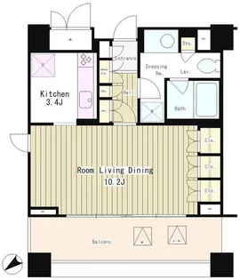 パークオアシス赤坂丹後坂【5階】の間取り