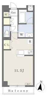 エルパーク西ノ内【2階】の間取り