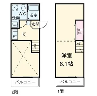 Grandole志賀本通I【1階】の間取り