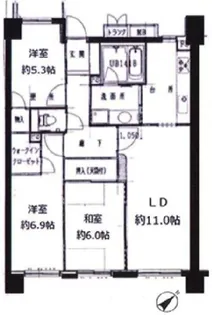 ファンフィールド宮前【1階】の間取り