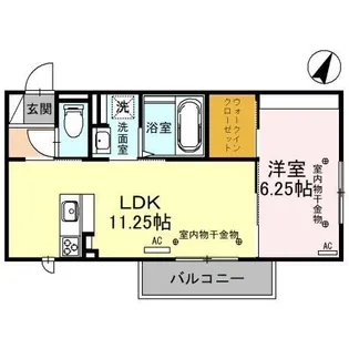 Dレジデンス兼六元町I【2階】の間取り