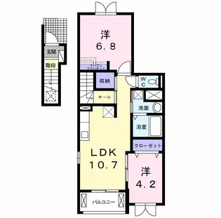 フォルシュIII【2階】の間取り