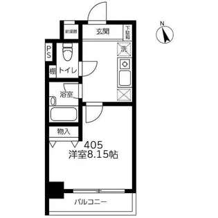 ラ・ロッシェル【4階】の間取り