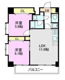 EXCELLENT WAKO【12階】の間取り