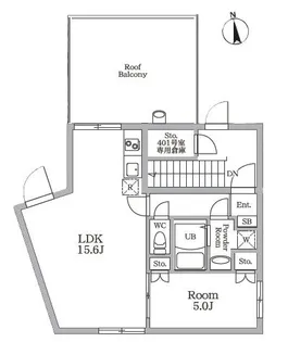 ラヴィエール学芸大学【4階】の間取り