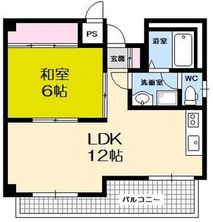 第5タナカビル【6階】の間取り