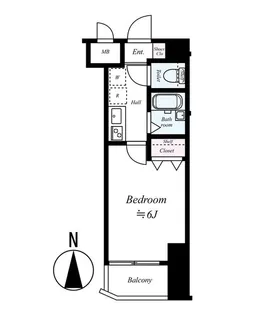 プレールアパートメント芦花公園【2階】の間取り