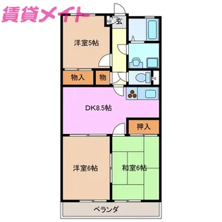 レジデンス優珈里【1階】の間取り