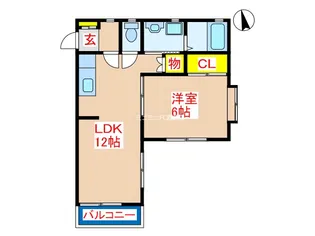 リヴァレイン【2階】の間取り