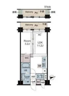 ラグゼナ東陽町【4階】の間取り