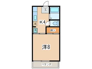 ブランルミエールI【2階】の間取り