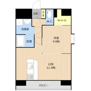 Regina下通【2階】の間取り