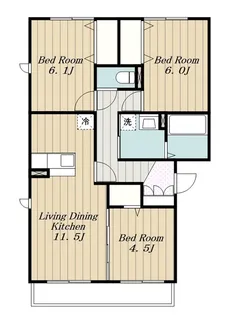 グランレーヴC【3階】の間取り