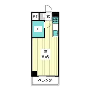 ラフィネ杁中【3階】の間取り
