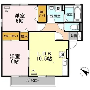 シャルム2【2階】の間取り