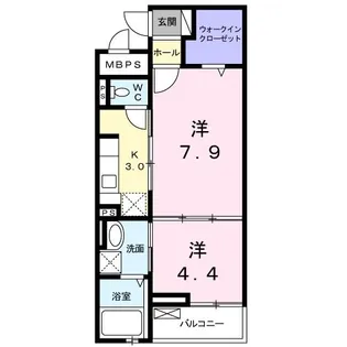 ロイヤル千代田【2階】の間取り