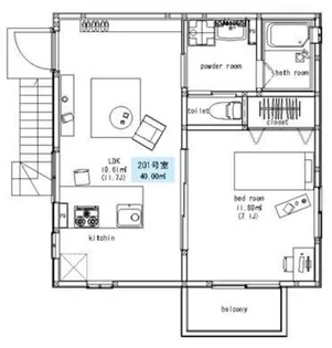 ソラート【2階】の間取り