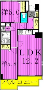 セリオ五番館【5階】の間取り