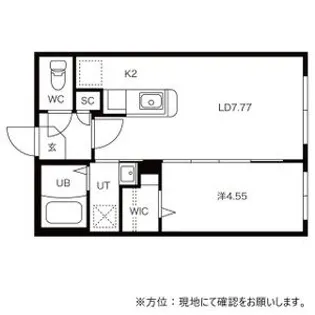 Ritz GRANDE中島公園(リッツグランデ中島公園)【1階】の間取り