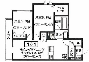 仮)へーベルメゾン宮前2丁目【1階】の間取り