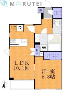 テラス溝口【2階】の間取り