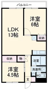 ニューシティハイム【2階】の間取り