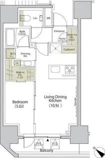 ザ・パークハビオ江古田【14階】の間取り