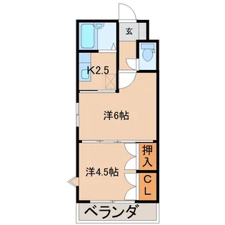 メゾンレジェンス【1階】の間取り