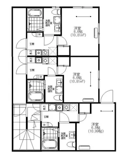 FORTWARABI【2階】の間取り