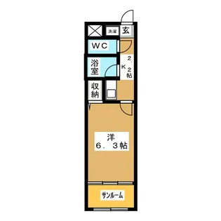 武蔵浦和プラザ【4階】の間取り