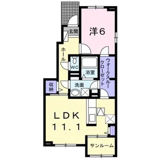 サザンクロス(中依知)【1階】の間取り