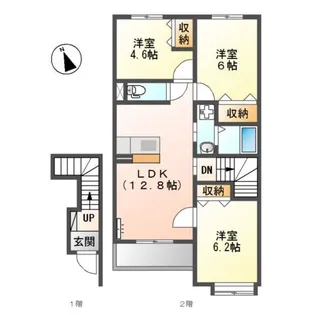 スターテラス小林【2階】の間取り