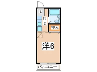 シティーハイツ堀B【2階】の間取り