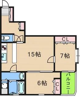 パークサイドマンション【5階】の間取り