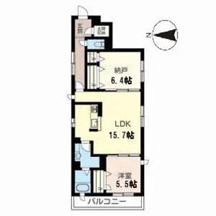 シャーメゾン舞鶴【2階】の間取り