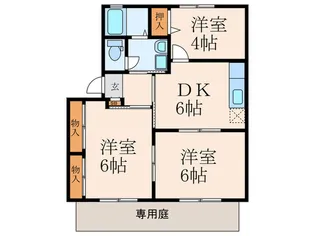 キャンディハウスB【1階】の間取り