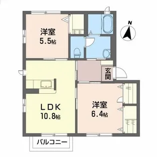 アルテールD【2階】の間取り