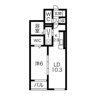 vallee de lours【1階】の間取り
