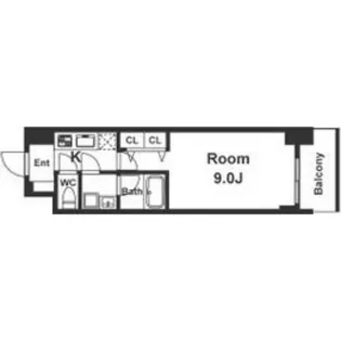 スプランディッド淀屋橋DUE【4階】の間取り